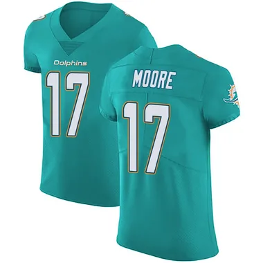 Trey Moore Men's Green Elite Miami Dolphins Aqua Team Color Vapor Untouchable Football Jersey