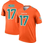 Trey Moore Men's Orange Legend Miami Dolphins Inverted Football Jersey