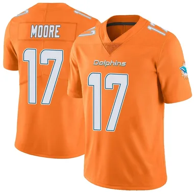 Trey Moore Men's Orange Limited Miami Dolphins Color Rush Football Jersey