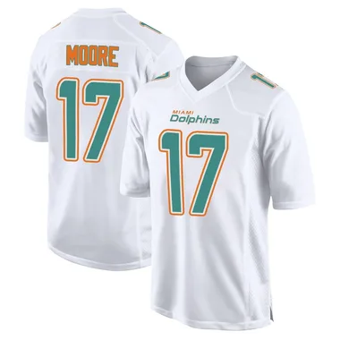 Trey Moore Men's White Game Miami Dolphins Fashion Football Jersey