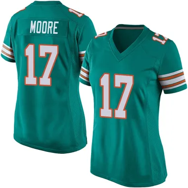 Trey Moore Women's Aqua Game Miami Dolphins Alternate Football Jersey