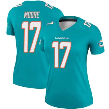 Trey Moore Women's Aqua Legend Miami Dolphins Football Jersey