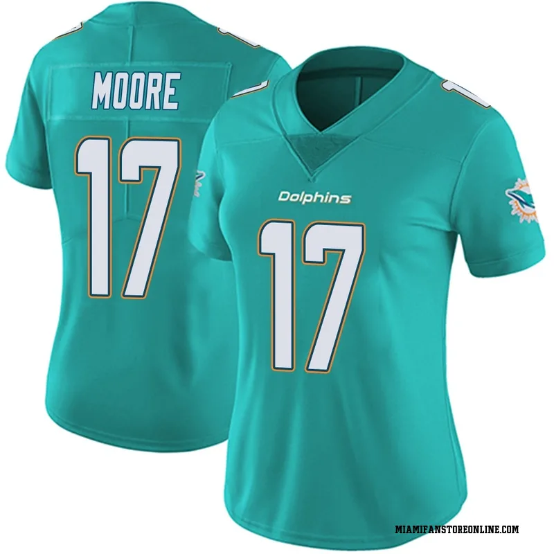 Trey Moore Women's Aqua Limited Miami Dolphins Team Color Vapor Untouchable Football Jersey