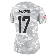 Trey Moore Women's Arctic Camo Limited Miami Dolphins 2024 Salute to Service Football Jersey