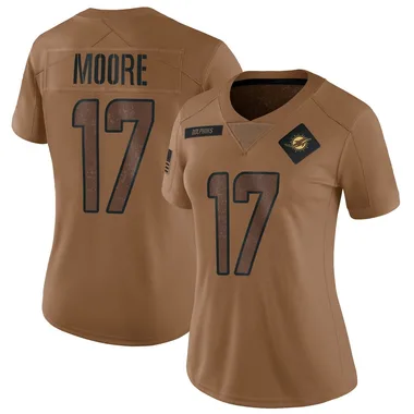 Trey Moore Women's Brown Limited Miami Dolphins 2023 Salute To Service Football Jersey
