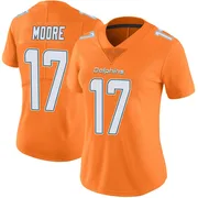 Trey Moore Women's Orange Limited Miami Dolphins Color Rush Football Jersey