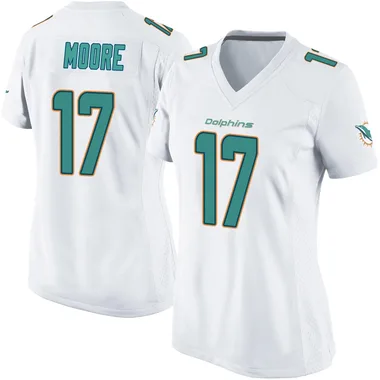 Trey Moore Women's White Game Miami Dolphins Football Jersey