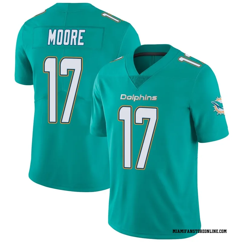 Trey Moore Youth Aqua Limited Miami Dolphins Team Color Vapor Untouchable Football Jersey