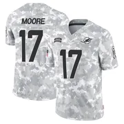 Trey Moore Youth Arctic Camo Limited Miami Dolphins 2024 Salute to Service Football Jersey