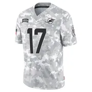 Trey Moore Youth Arctic Camo Limited Miami Dolphins 2024 Salute to Service Football Jersey
