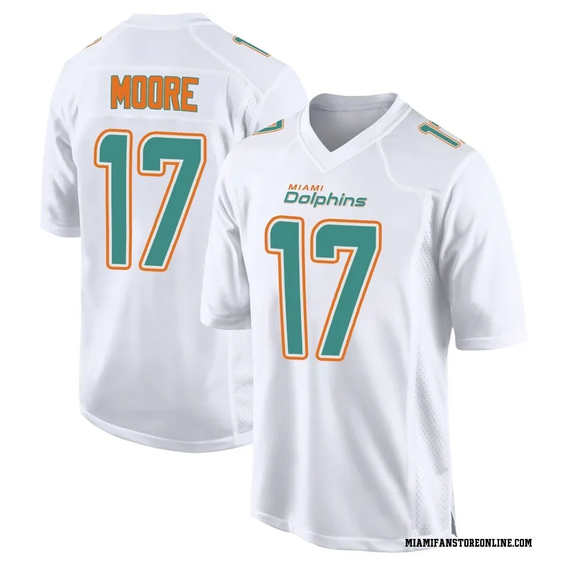 Trey Moore Youth White Game Miami Dolphins Fashion Football Jersey