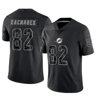 Will Kacmarek Men's Black Limited Miami Dolphins Reflective Football Jersey