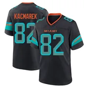 Will Kacmarek Men's Blue Game Miami Dolphins Pitch 2025 Rivalries Collection Football Jersey