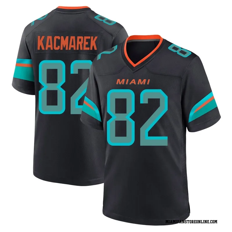 Will Kacmarek Men's Blue Game Miami Dolphins Pitch 2025 Rivalries Collection Football Jersey