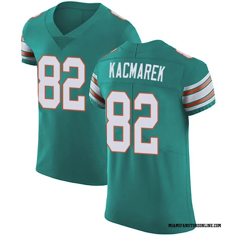 Will Kacmarek Men's Green Elite Miami Dolphins Aqua Alternate Vapor Untouchable Football Jersey