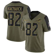 Will Kacmarek Men's Olive Limited Miami Dolphins 2021 Salute To Service Football Jersey