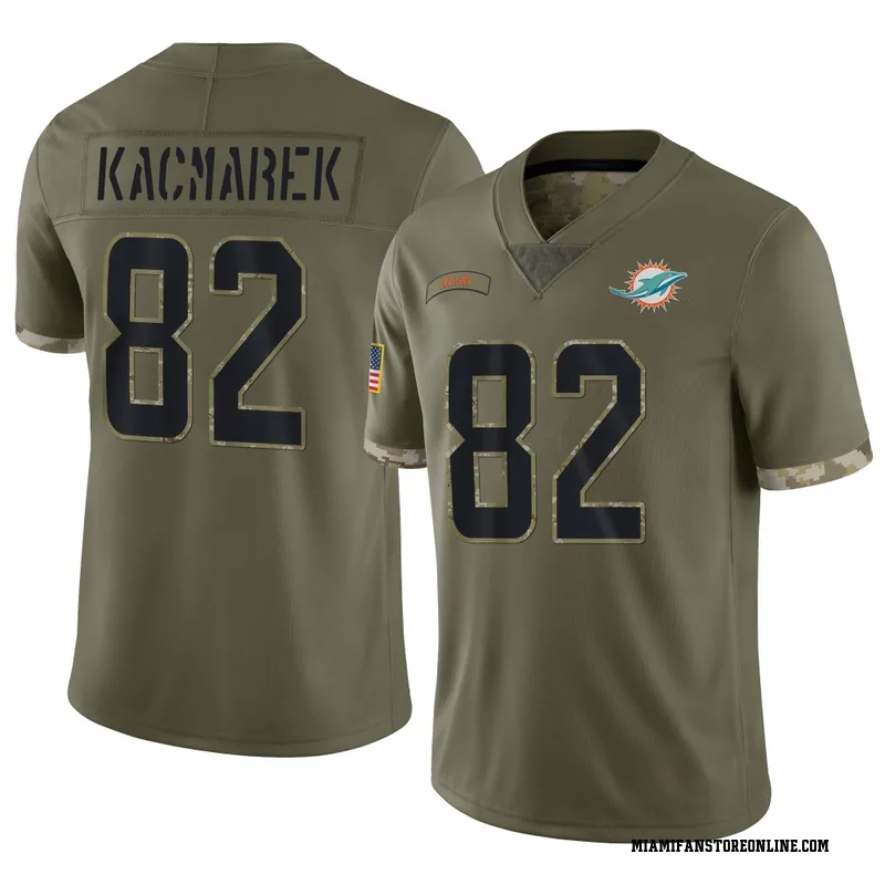Will Kacmarek Men's Olive Limited Miami Dolphins 2022 Salute To Service Football Jersey