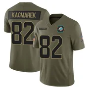 Will Kacmarek Men's Olive Limited Miami Dolphins 2025 Salute to Service Football Jersey