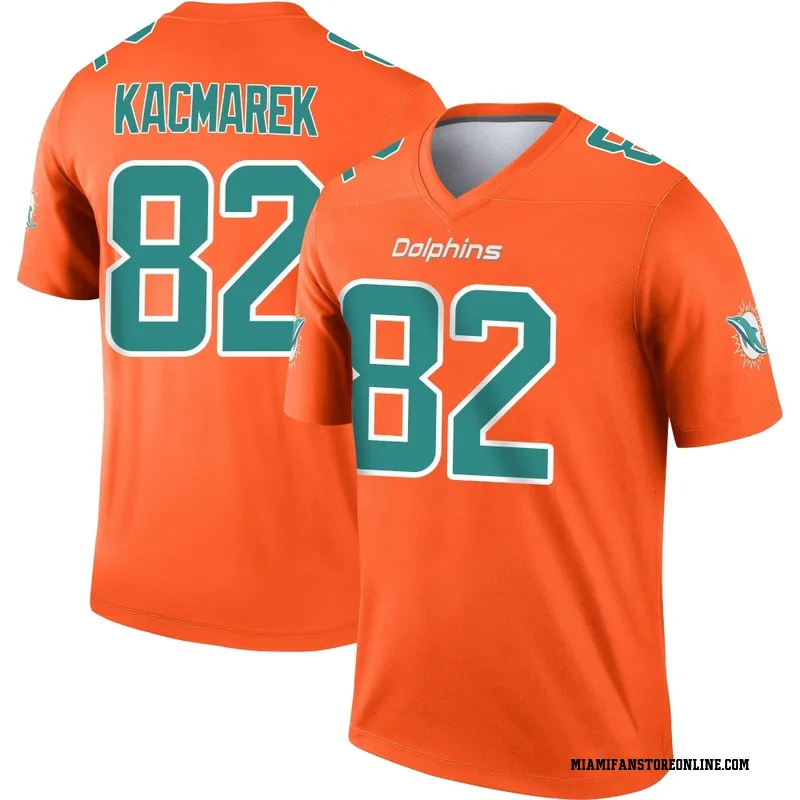 Will Kacmarek Men's Orange Legend Miami Dolphins Inverted Football Jersey