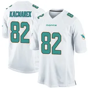 Will Kacmarek Men's White Game Miami Dolphins Football Jersey
