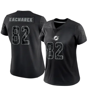Will Kacmarek Women's Black Limited Miami Dolphins Reflective Football Jersey