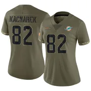 Will Kacmarek Women's Olive Limited Miami Dolphins 2022 Salute To Service Football Jersey