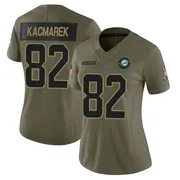 Will Kacmarek Women's Olive Limited Miami Dolphins 2025 Salute to Service Football Jersey