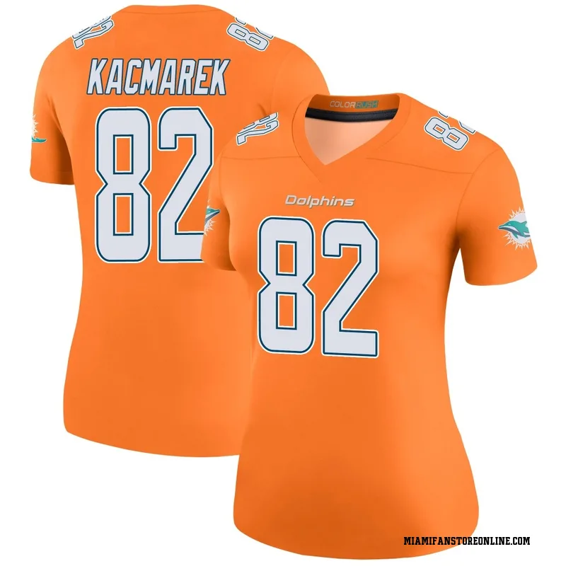 Will Kacmarek Women's Orange Legend Miami Dolphins Color Rush Football Jersey