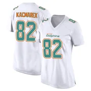 Will Kacmarek Women's White Game Miami Dolphins Fashion Football Jersey