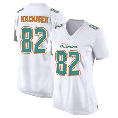 Will Kacmarek Women's White Game Miami Dolphins Fashion Football Jersey