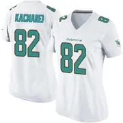 Will Kacmarek Women's White Game Miami Dolphins Football Jersey