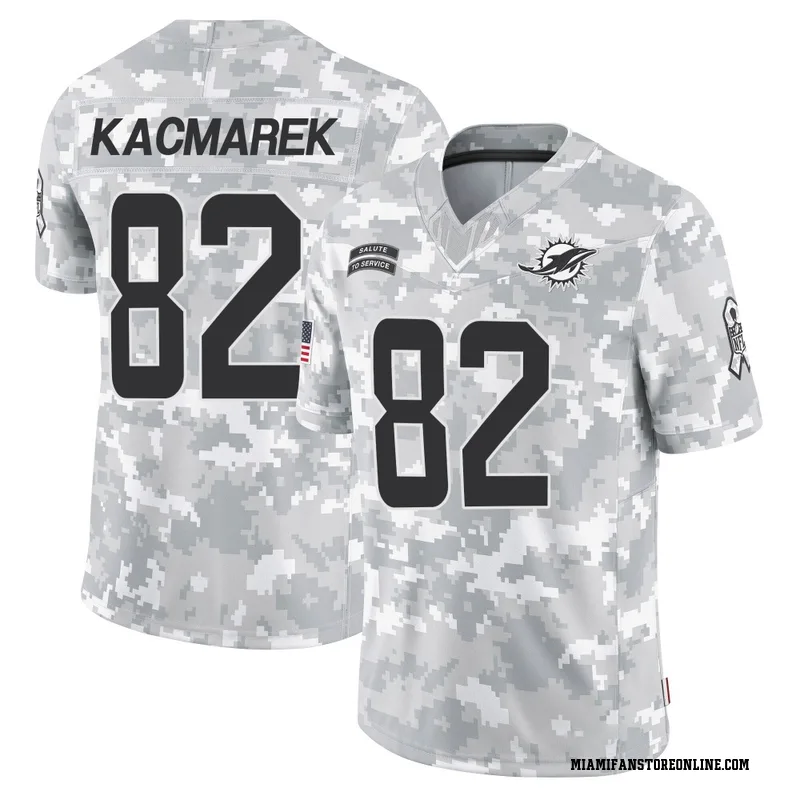 Will Kacmarek Youth Arctic Camo Limited Miami Dolphins 2024 Salute to Service Football Jersey